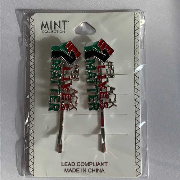 Black Lives Matter Hair Barrette NWT - Picture 2 of 4